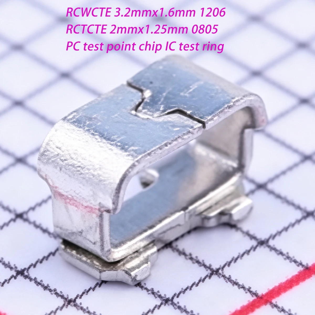 20PCS RCWCTE 3.2x1.6mm 1206 RCTCTE 2x1.25mm 0805 Iron ring type patch SMD NEW Original Genuine PC test point chip IC test ring