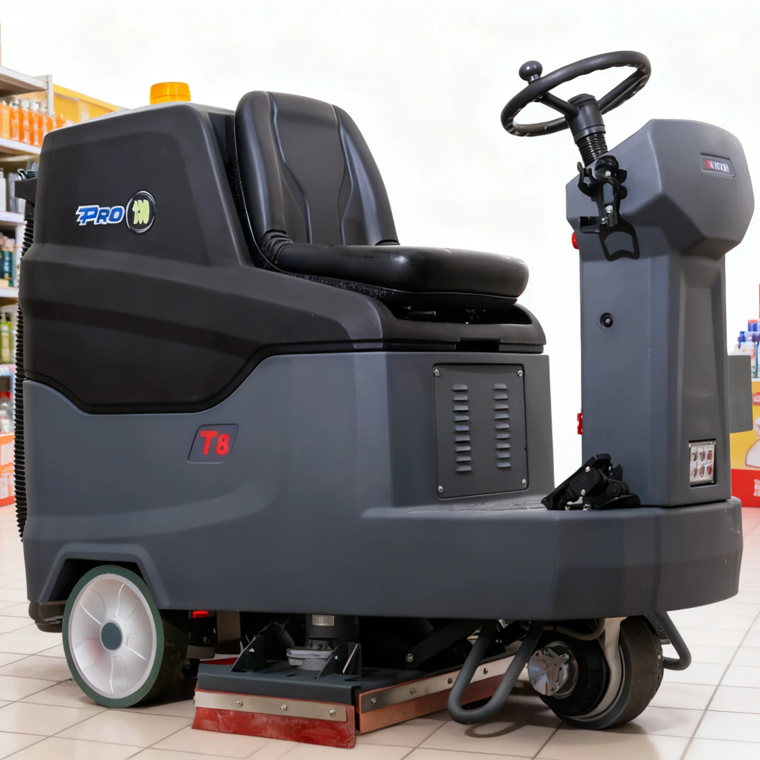 Floor Cleaning Machine High Performance Ride On Scrubber Polishing Machine For Office Staircase Safe Cleaning Use