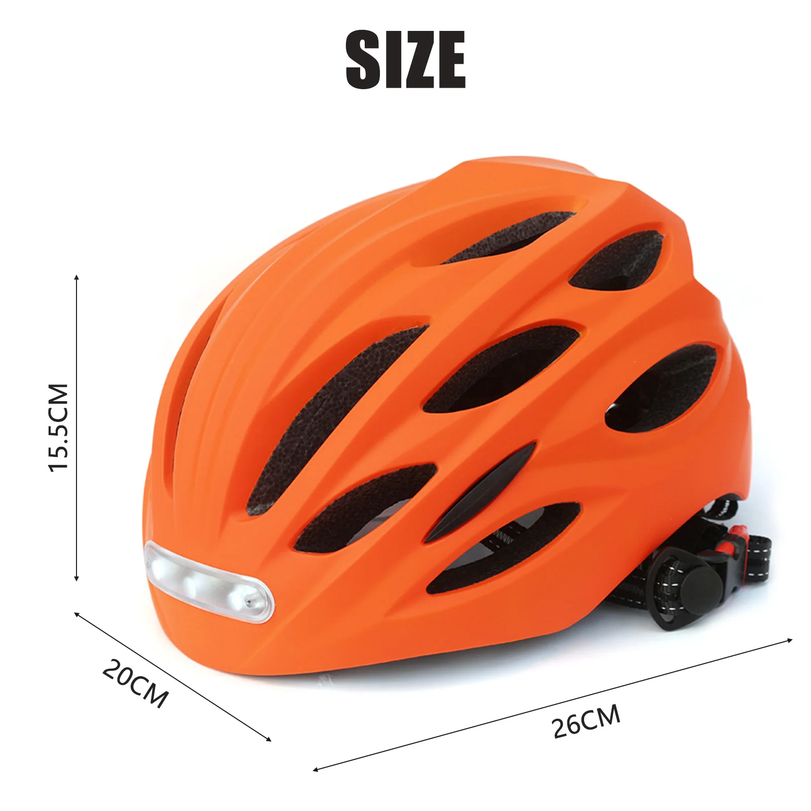 Portable Smart Bike Helmets with Light Adjustable Glowing Cycling Helmets Lightweight Breathable Helmets for Night Riding