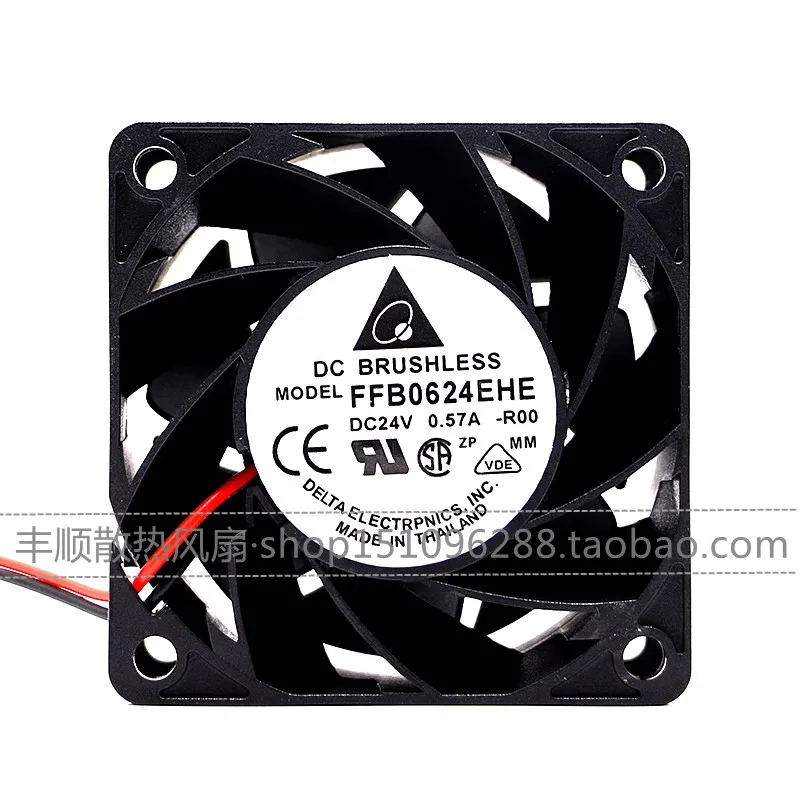 New FFB0624EHE 60 * 60 * 38MM 6CM 24V 0.57A Dual Ball Converter Cooling Fan