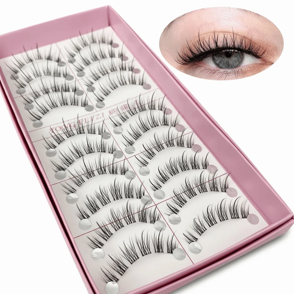 3D Nerz-Imitat Wimpern Natürliche Handgemachte Wimpern Lange Voluminöse Wispy Falsche Wimpern Make-up Wimpernverlängerung
