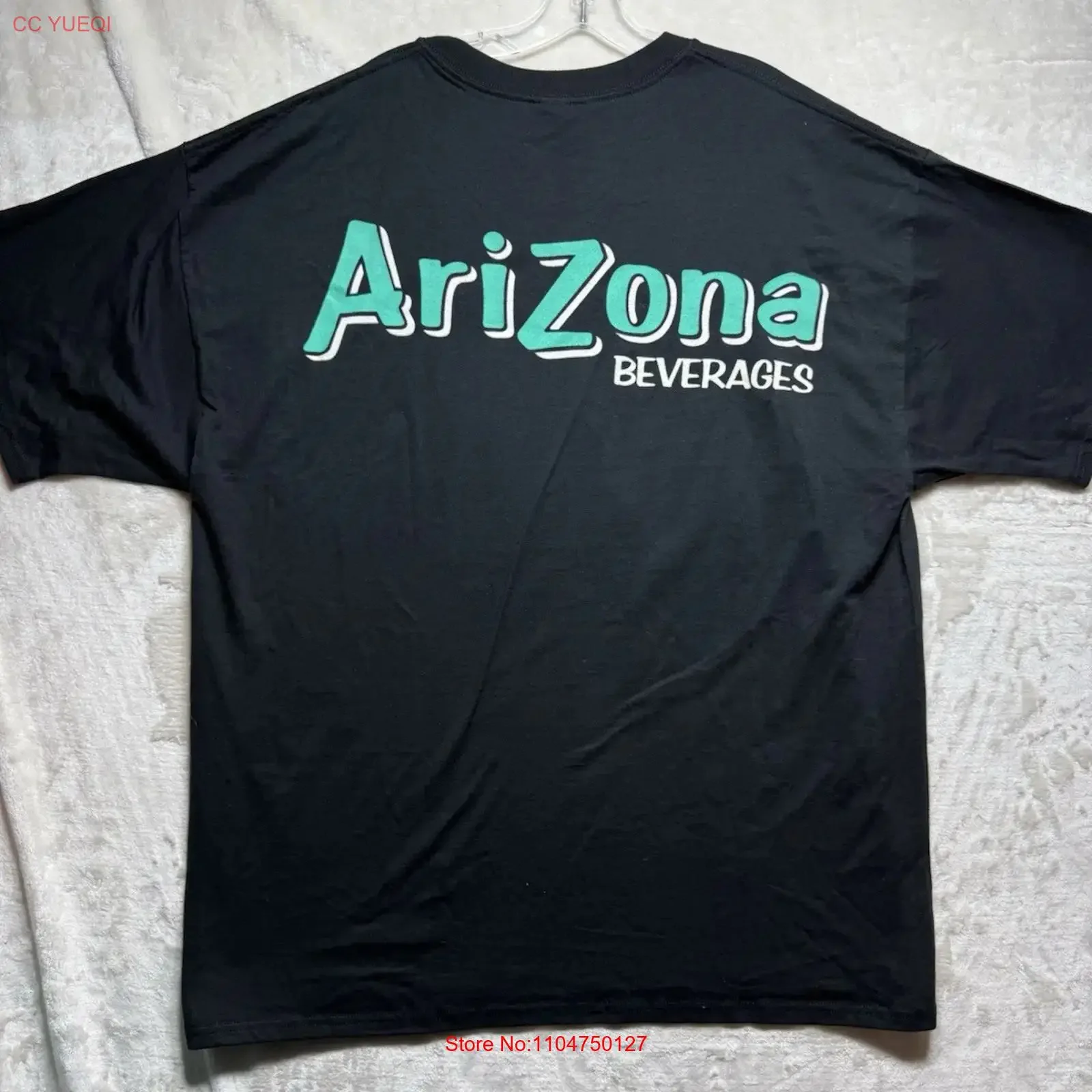 Arizona Iced Tea T Shirt XXL Black  Retro Classic vintage Washed designer clothes Slightly Soft graphic Comfortable Casual