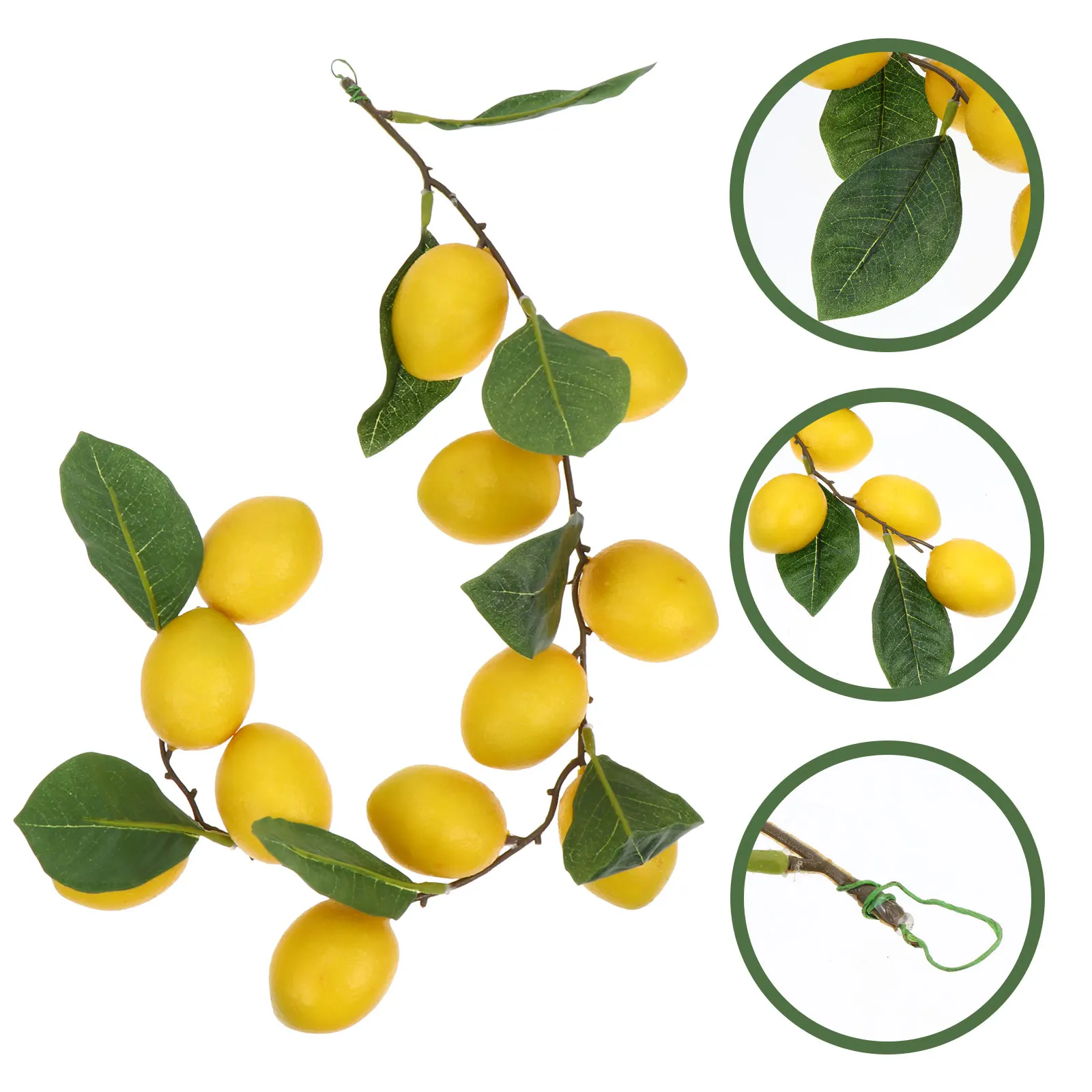 

Lemon Artificial Decor Branch Lemons Branches for Decoration Simulation Yellow Fake