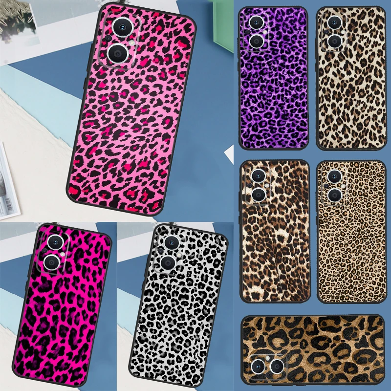 Leopard Print Phone Case For OPPO Find X6 X3 Pro X2 Neo X5 Lite Reno 7 3 2Z 4Z 5Z 8T 4 5 6 8 Lite Cover