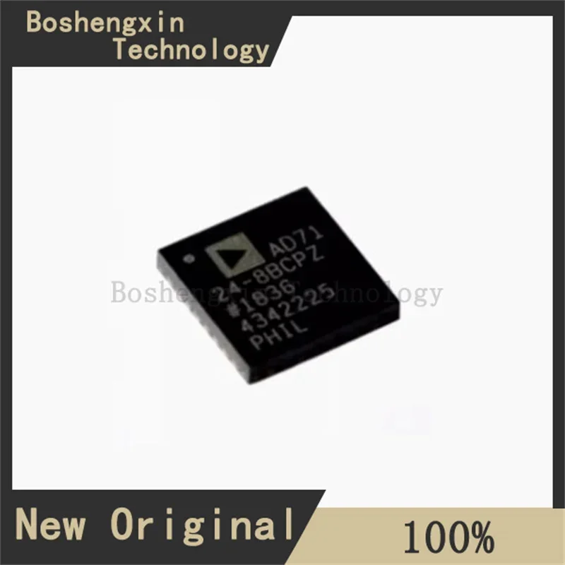 1Pcs AD7124-8BCPZ-RL7 8-Channel, Low-Noise, Low-Power 24-Bit Sigma-Delta ADC with Integrated PGA and Reference LFCSP-32 AD7124