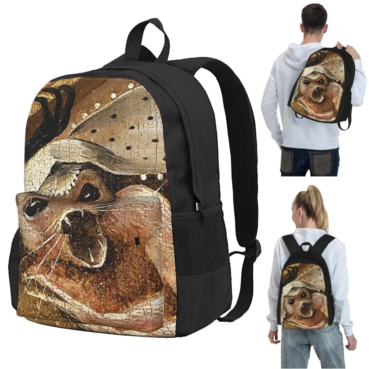 

Central Pannel By Hieronymus Bo Backpack Student BookBag Kids School Bag Laptop Shoulder Bags for Boys Girls