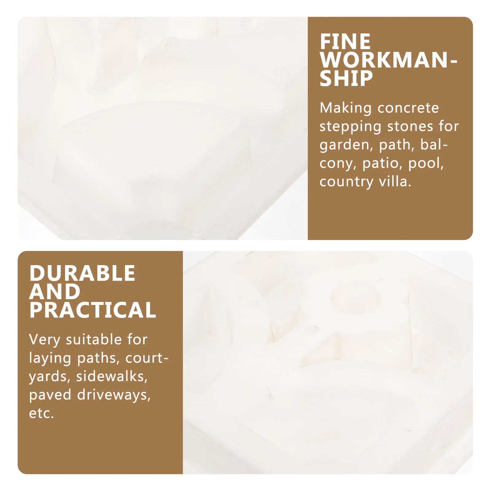 

Garden Mold Reusable Concrete Path Maker Pavement Mould For Diy Backyard Patio Paver Molds Cement Molds For