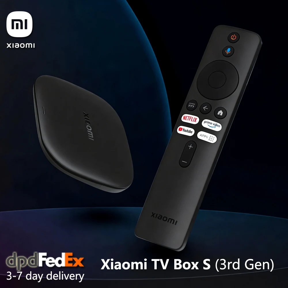 Xiaomi TV Box S 3e generatie 4K Ultra HD Bluetooth 5.2 Wifi 6 2+32GB Google TV Google Assistent Smart Media Player