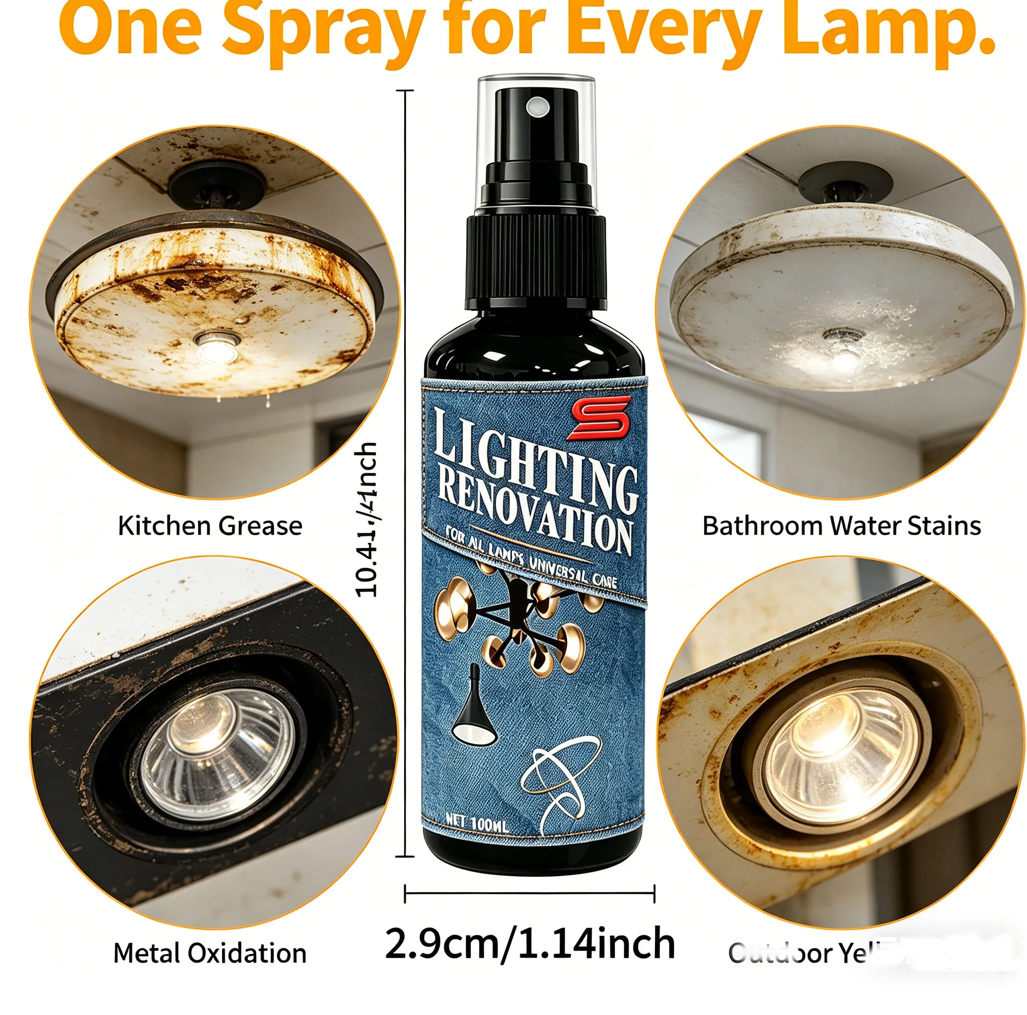 Lighting Renovation Spray Universal Care For All Lamps & Fixtures