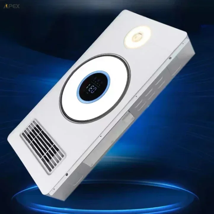 

Индукционный ночник для ванной комнаты с воздушным подогревом, встроенный потолочный вытяжной вентилятор, освещение для ванной комнаты, встроенный обогреватель для ванной комнаты.