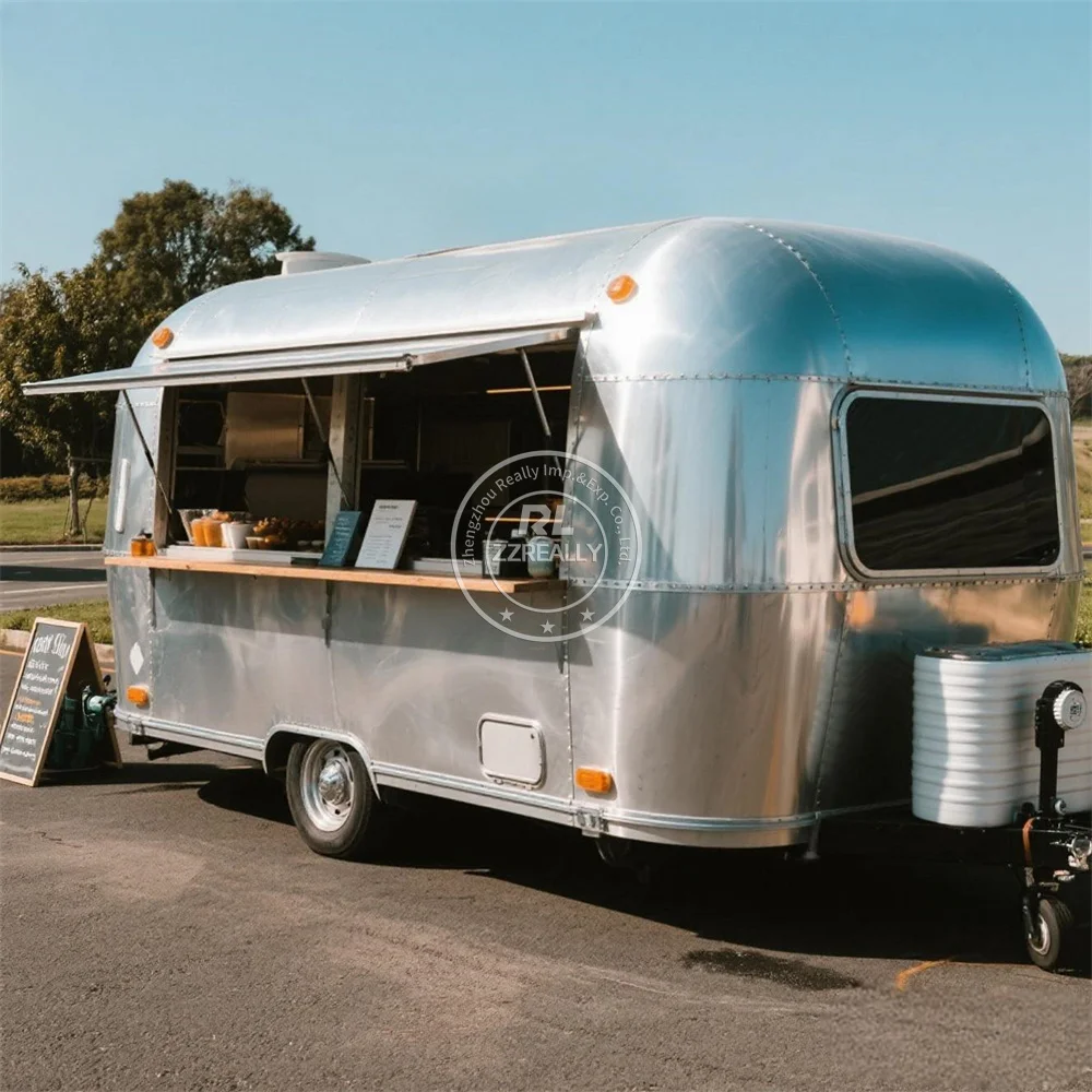 

Customized Logo Street Fast Food Truck Concession Trailer With Equipment Coffee Cart Sale Food Trailer