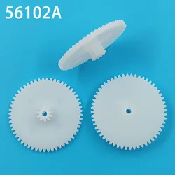 56102A 0.5M Gear Diameter 29mm 56T 10 Teeth Double-layer Plastic Gear Transmission Small Parts Toy Aircraft Model Accessories