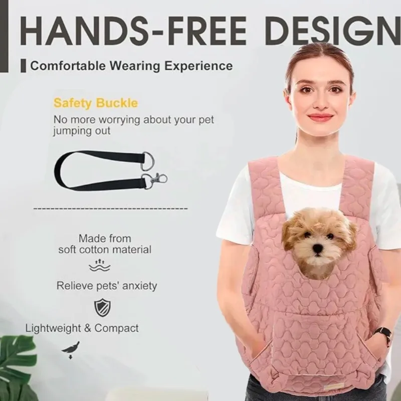 

PARKER Pet Cat & Dog Backpack Large Capacity Pet Chest Carrier Cat Dog Outdoor Bag Waterproof Windproof Portable