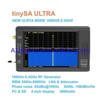 Original Tinysa Ultra 100khz-5.3ghz 4 Polegada Display À Mão Pequeno Analisador De Espectro Rf Gerador Com Bateria