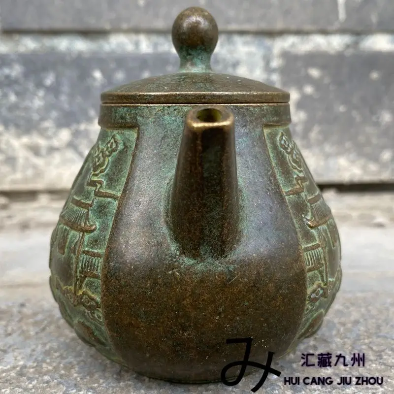 Retro Carp leaping over the dragon gate wine pot teapot Ornament Decoration Tea Pet Figurines Desk Decor Accessories