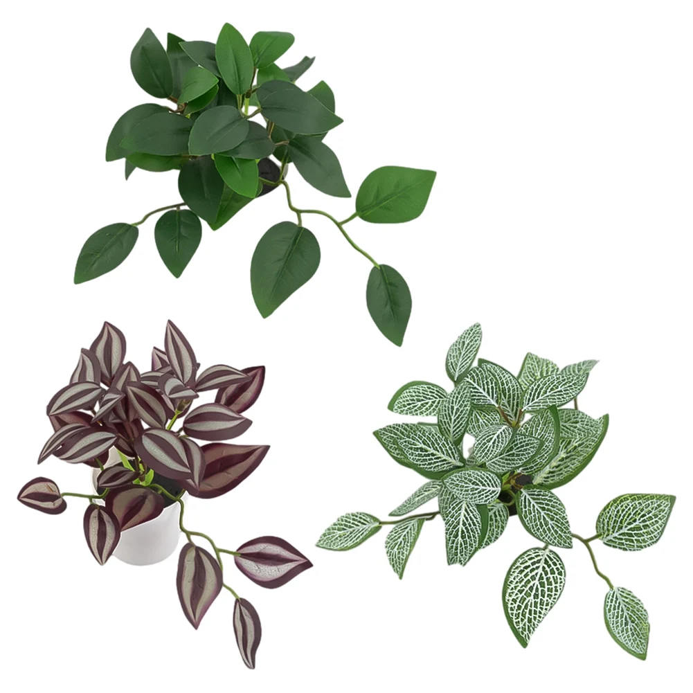 

Desk Decoration 11.5cm Height Artificial Greenery Easy Care Plant Pots Artificial Greenery Realistic Appearance