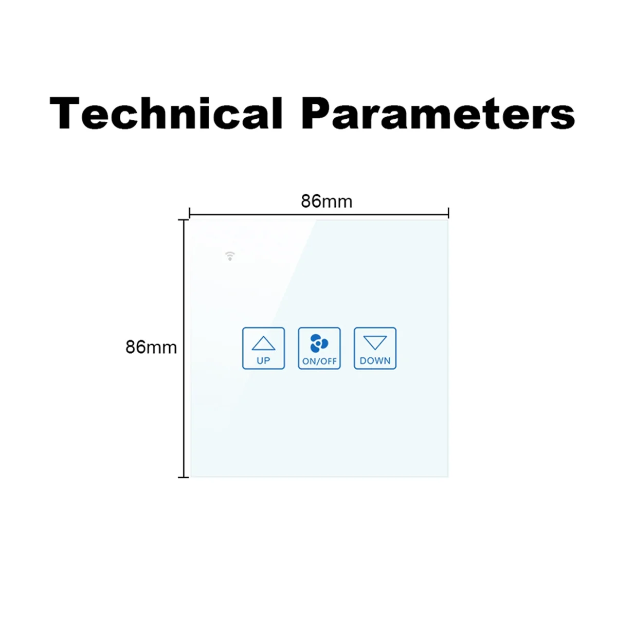 Сенсорный переключатель управления скоростью вентилятора Управление скоростью вентилятора Сенсорный переключатель Wi-Fi Smart