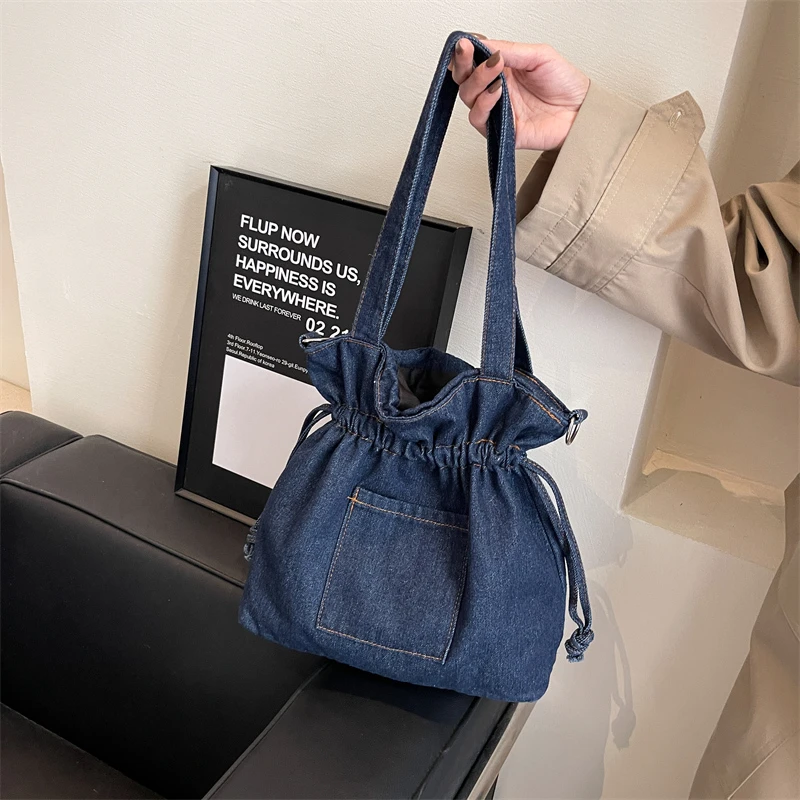 

Cowboy Sewing Thread Women's Shoulder Bag 2024 New High Quality Large Capacity Women's Crossbody Bag 여자 가방 Saco de mulher