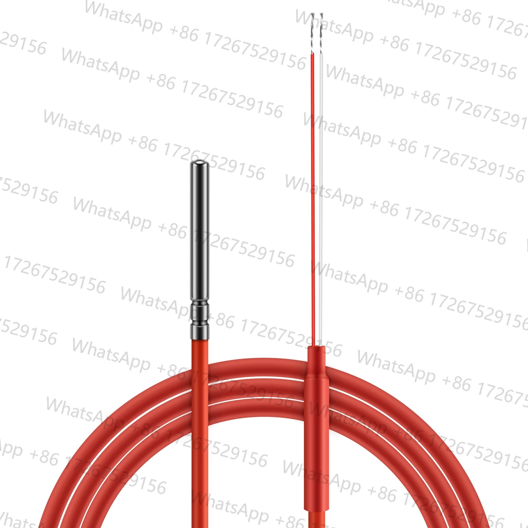 Trendy! 2 Wire PT1000 Temperature Sensor Thermistor Silicone Gel Coated 1.5Meters Probe 45mm x 5mm -50-180 Centigrade RTDs