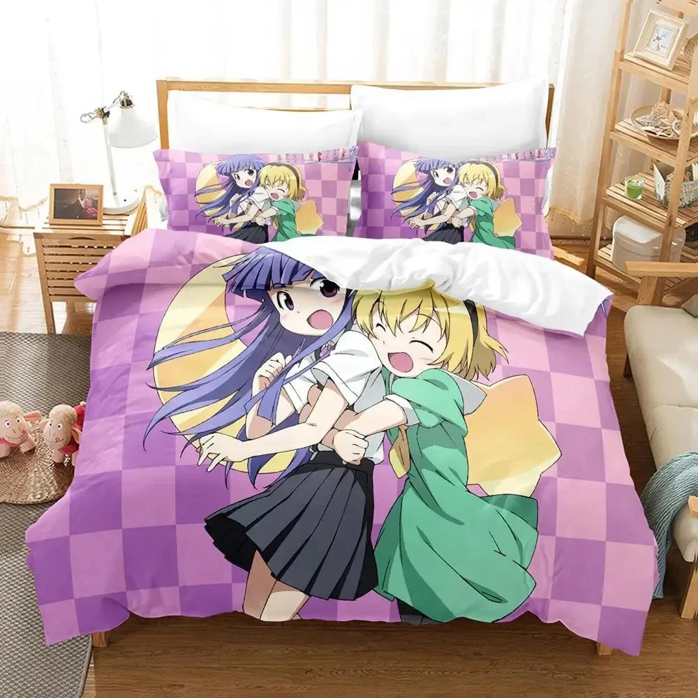 

Anime When They Cry - Higurashi Bedding Set Duvet Cover Bed Set Quilt Cover Pillowcase Comforter king Queen Size Boys Adult