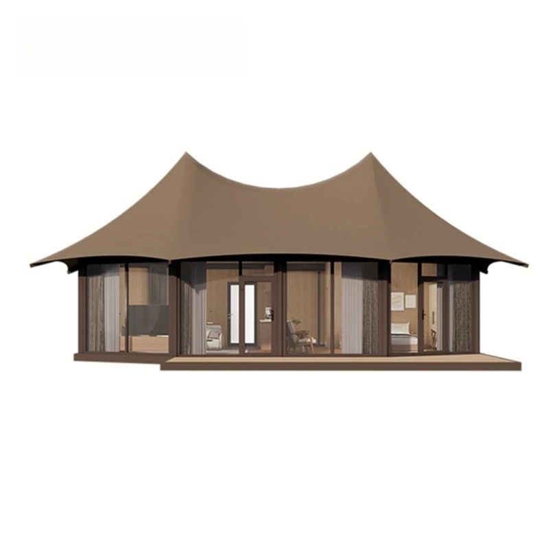 Outdoor Leisure and Comfortable Super Windproof Tent Customized Direct Sales Glamping Hotel Tent