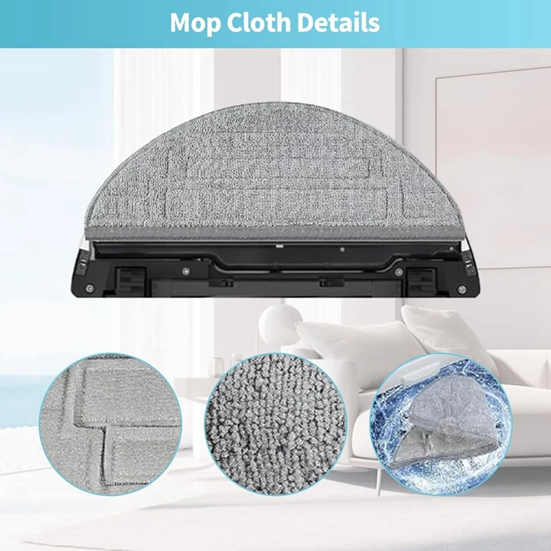 AU-For Roborock S8 Pro Ultra Main Side Brush Hepa Filter Mop Dust Bag Vacuum Cleaner Accessories Kit