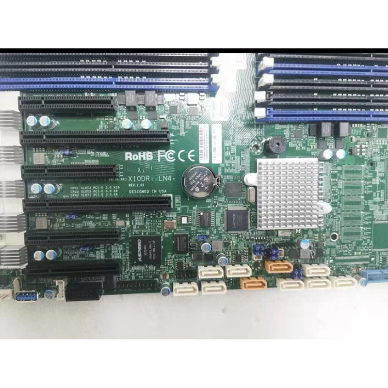 Placa base de estación de trabajo para Supermicro LGA2011 C612 X10DRi-LN4+