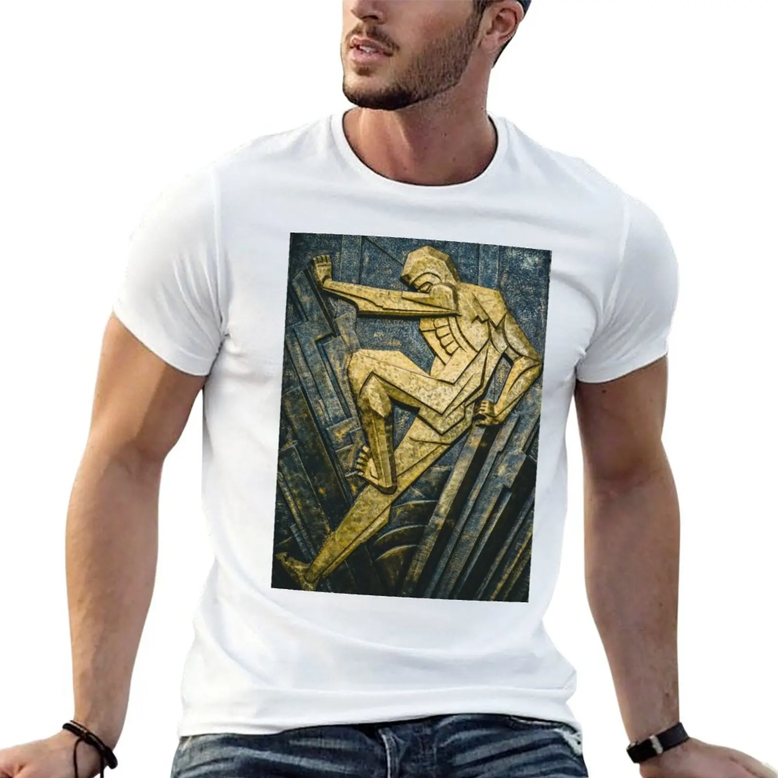 

Statue T-Shirt t shirts for man cotton funny man t shirts high quality luxury brand T-Shirt