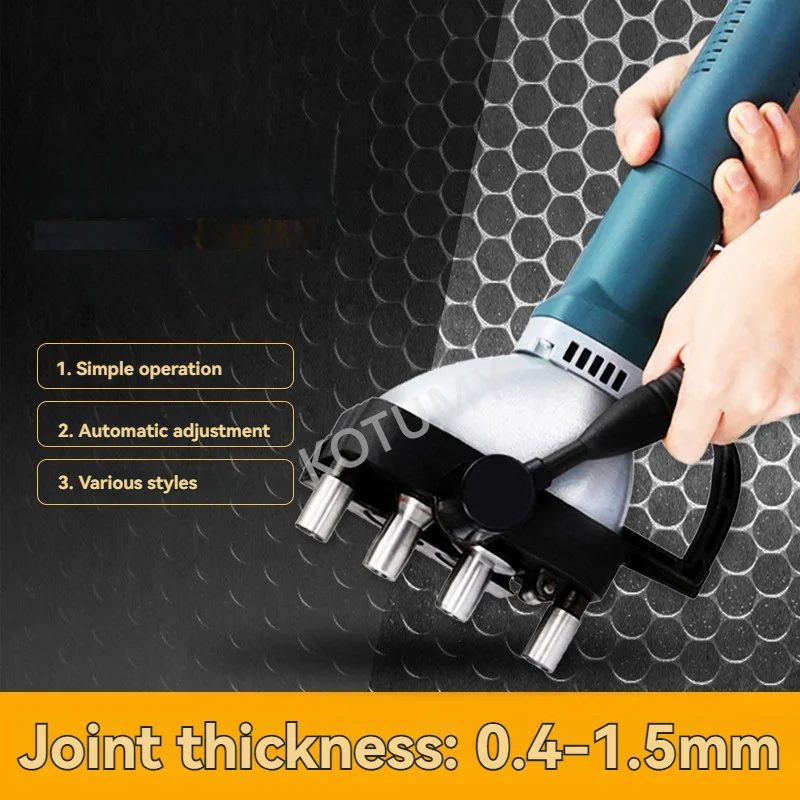 1400W electric portable air duct seaming machine joint foot white iron sheet edge press pipe making tool 220v 110v