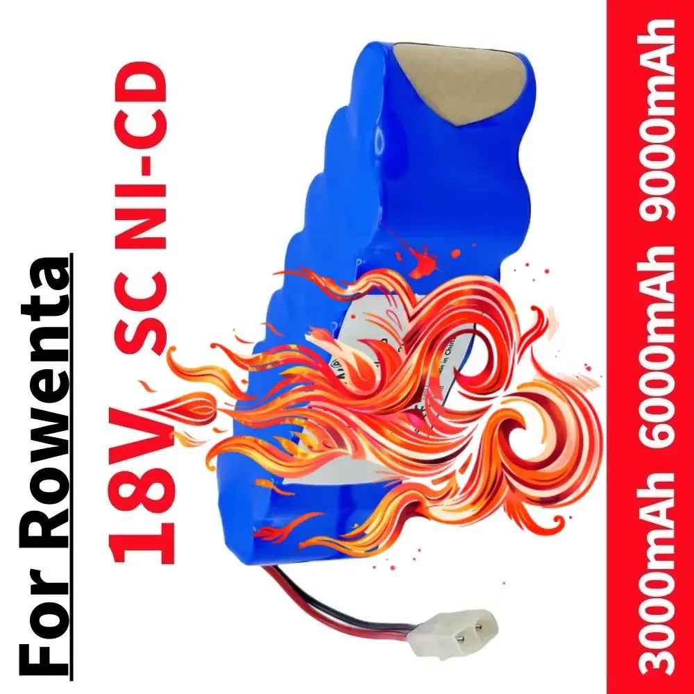 

18V For Rowenta 3000mAh Ni-CD Battery Pack CD Vacuum Cleaner RH8771 or Tefal Cyclone Extreme Vacuum Cleaner Battery P102
