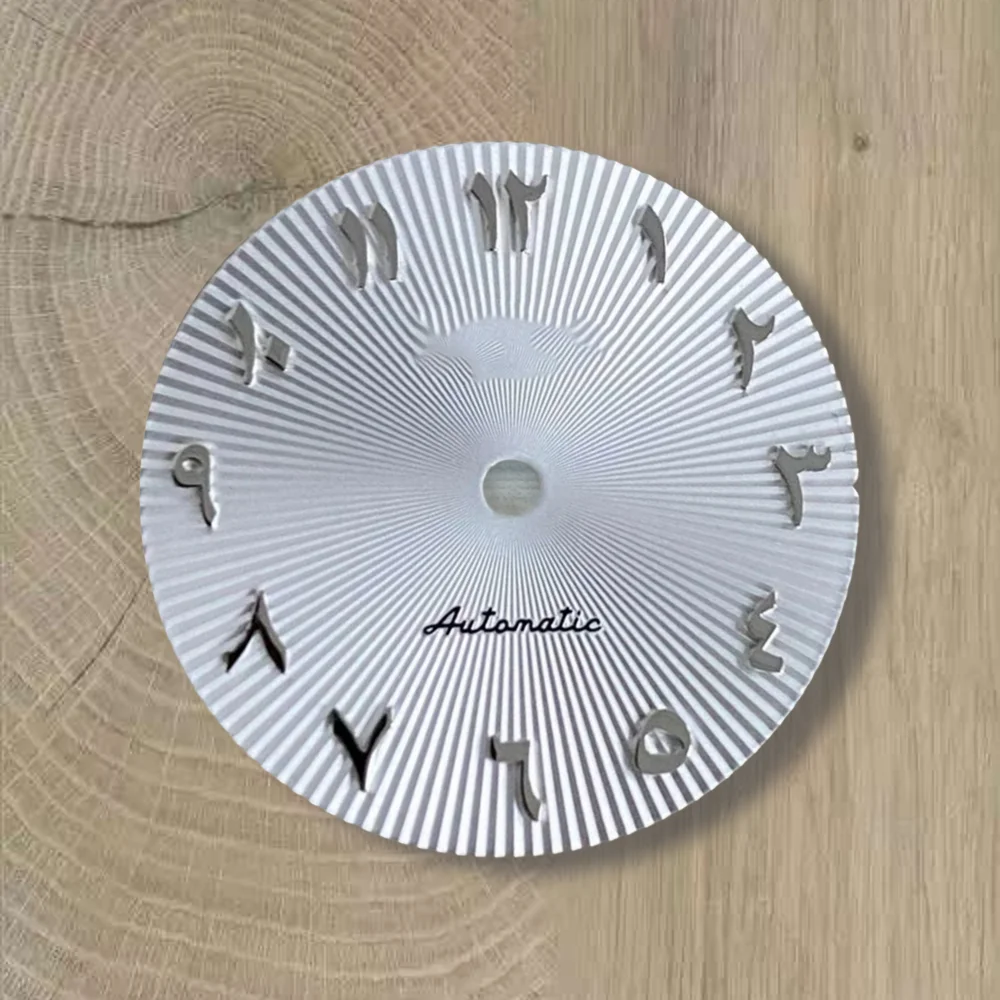 28.5mm S Logo Arabic NH35 Dial 3/3.8/4.2 o'clock Crown For NH35/NH36 Movement NH35 Accessories ﻿