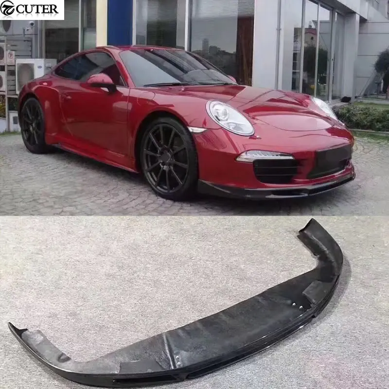 

911 991.1 Carbon Fiber Front Lip Spoiler Front Bumper Diffuser Splitter for Porsche 911 Carrera 991 Gt3 13-15