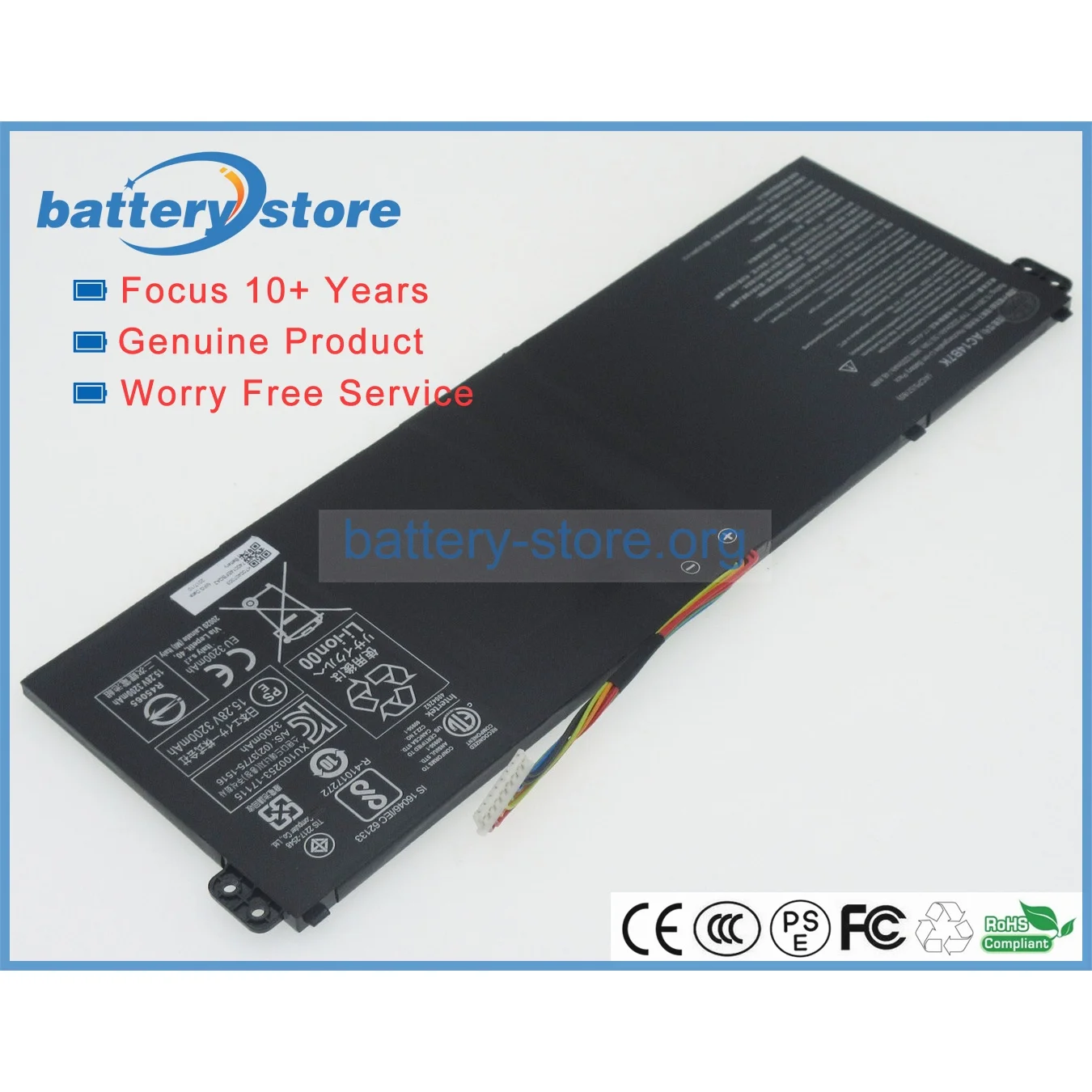 Genuine laptop batteries for KT.00407.006,AC14B7K,KT.00407.003,Swift 3 SF314-56,SP515-51GN,SF314-56G,SF313-51,15.28V,4 cell