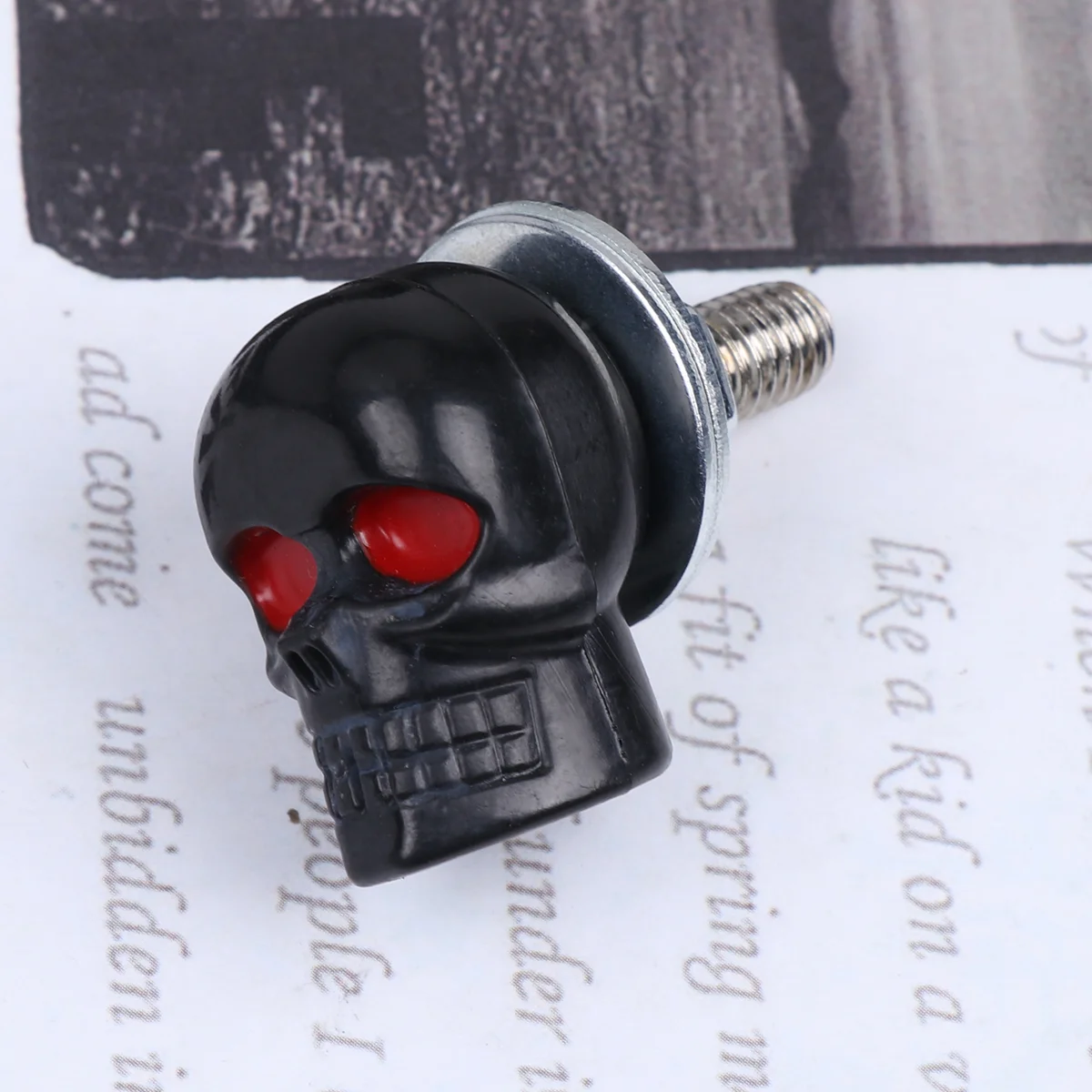 

Motorcycle Accesories Screws for License Plates Motorbike Refitting Skull Decor