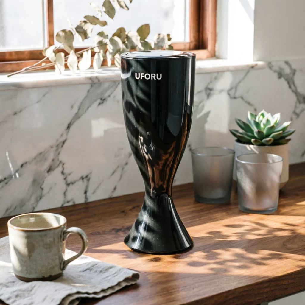Goblet Trash Bin Wide Base Home Storage for Kitchen
