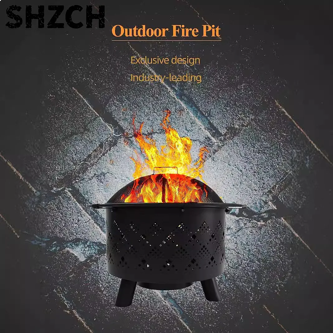 Outdoor Charcoal Brazier Heating Stove for Camping Patio Garden view 3