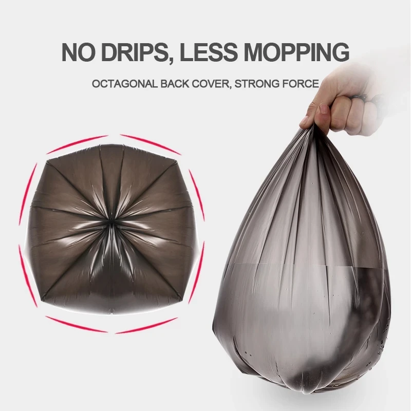 100pcs Black Trash 45x50cm Biodegradable Large-Capacity Garbage Bags Household Disposable Kitchen Storage Pet Waste Garbage Bags