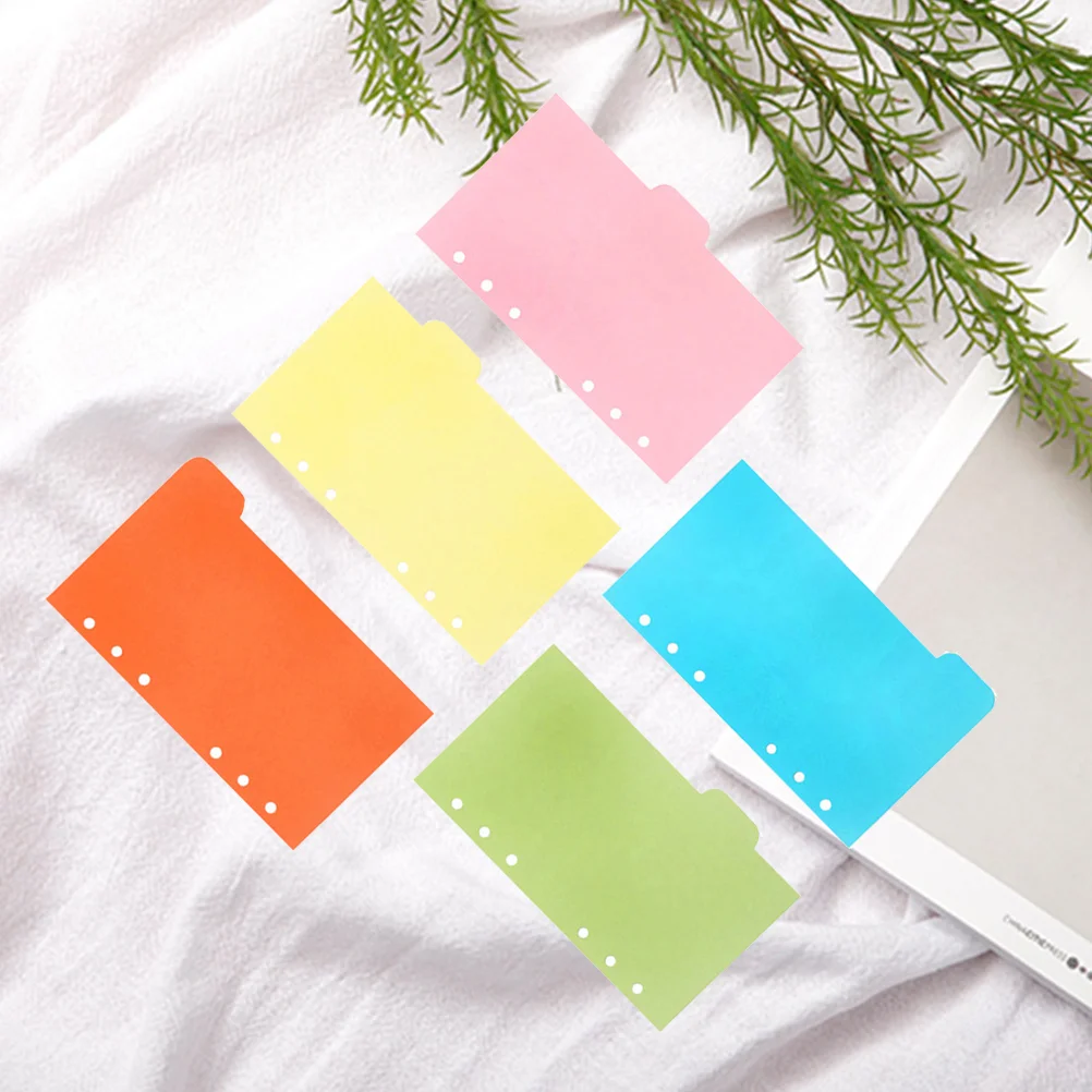 

25 PCS Divider Index Cards Tab Notebook Ring School Stationery Refill for Spiral Paper Notepad Accessories Bound Traveler