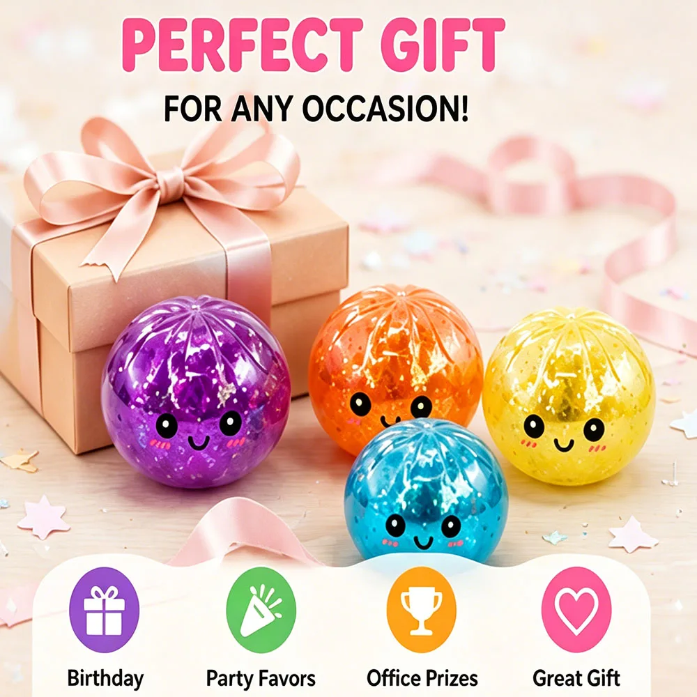 Kawaii Bao Bun Squishy Mystery Box Jelly Beads Filled Fake Food Aesthetic Desk Decor Ornament Non Sticky Squeeze Surprise Gift