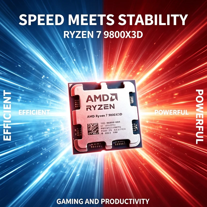 Processador AMD Ryzen 7 9800X3D 8-Core 4.7GHz Socket AM5