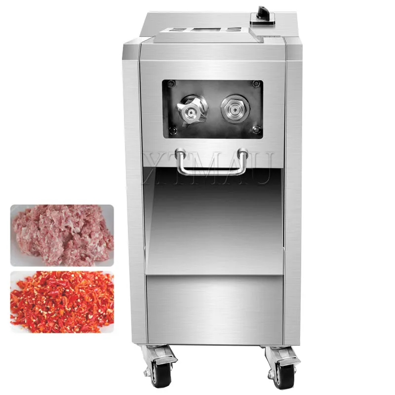 

220KG/H 1800W Commercial Meat Slicer Multifunctional Stainless Steel Vertical Slicing Shredded Dice Meat Cutter