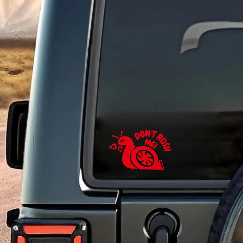 Road rage snail, don't rush me. Personalized creativity, car windows, triangular windows, decorative scratches