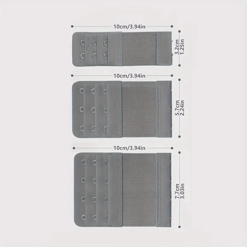 12 وصلات حمالة صدر قابلة للتعديل - تصميم 2/3/4 خطاف، قماش مطاطي ناعم، مناسبة لحمالات الصدر، قمم السباحة، ملابس السباحة - أشرطة تمديد الملابس الداخلية النسائية، توفر دعمًا وملائمةًا #6