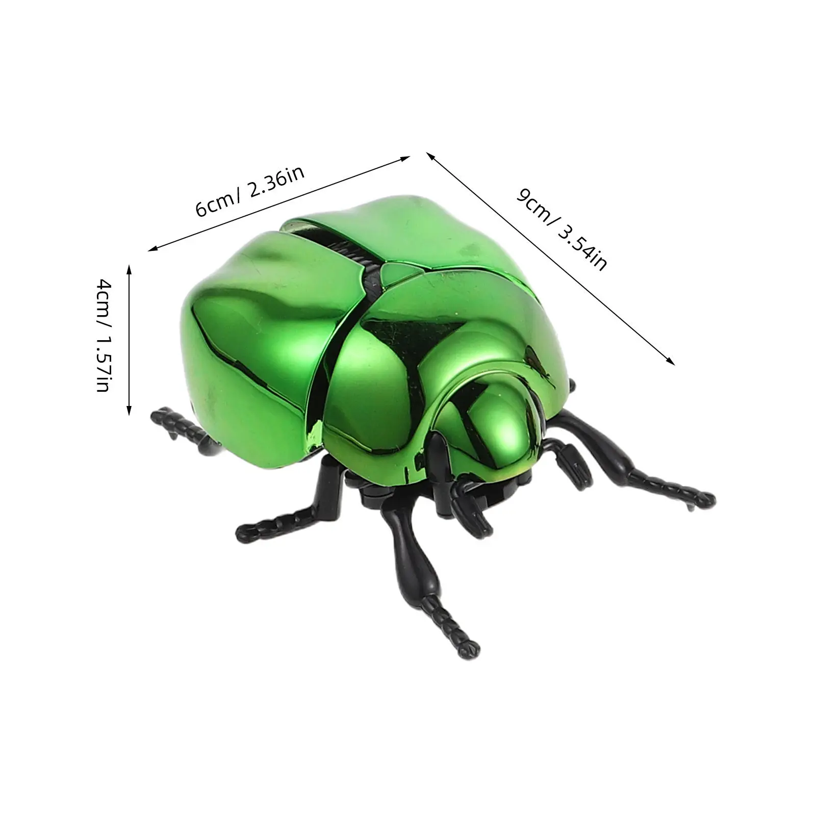 3Pcs Realistic Plastic Beetle Wind-Up Insect Shake Head Tail Educational Interactive Nature Learning Bug