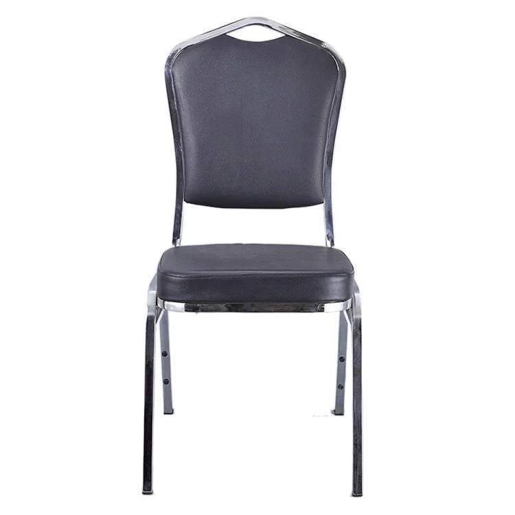 Factory Outlet Hotel Banquet Hall Iron Plating Dining Chair Wedding Lobby Restaurant Huiyi Leather Soft Furniture