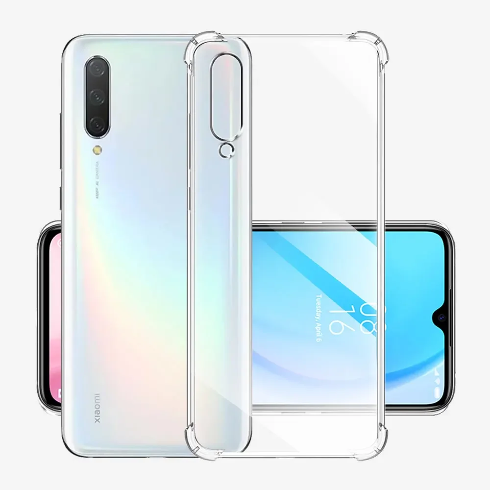 Shockproof Case For Xiaomi Mi A3 Soft Silicone Transparent Case For Xiaomi Mi A3 Lite Clear Cover Xiaomi MiA3 A3Lite Funda Coque