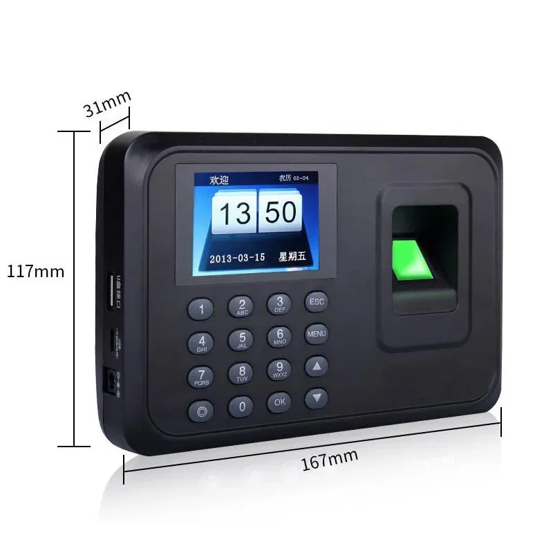 008 001 USB Standalone Time Attendance Terminal Free Software Fingerprint Time Attendance Time Clock Support OEM and ODM