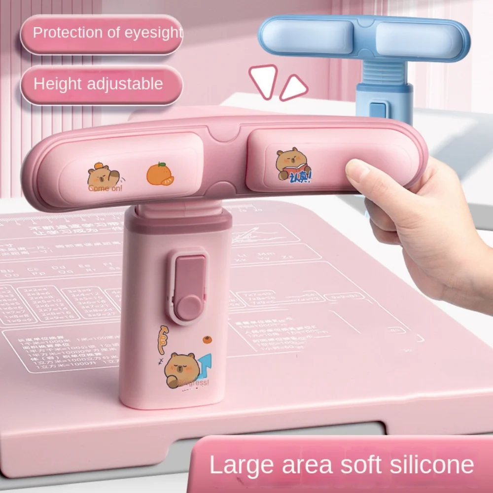 ارتفاع قابل للتعديل مصحح وضعية الجلوس كابيبارا مع لوحة الكتابة طالب الكتابة سطح المكتب قوس كليب على منع الحدباء #5