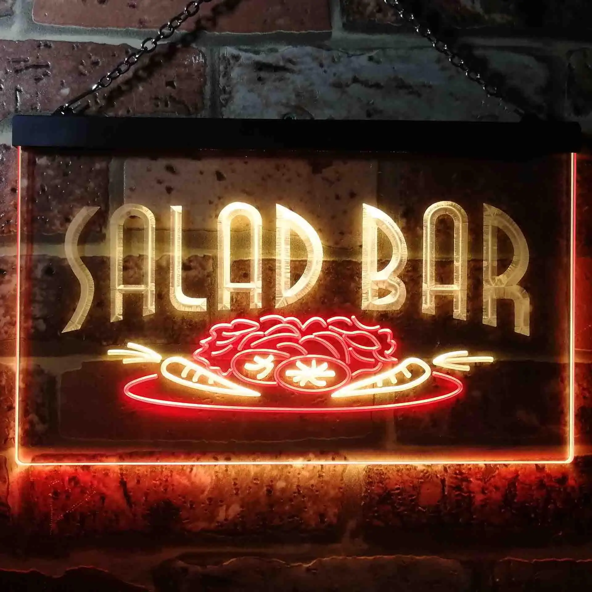 

SALAD BAR Dual Color Led Neon Sign st6-i0089