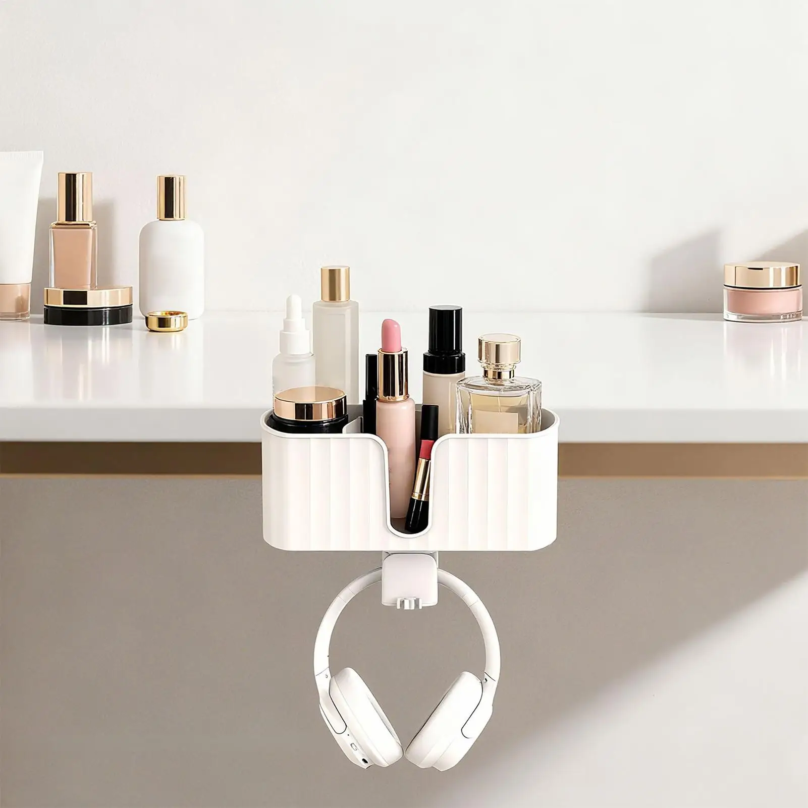 Cup Holder For Table Clamp On Stand Organizer Headphone Hanger For Desk Headphone Phone Game Controller Coffee Mug Pen Table